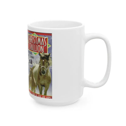 THE CHRISTMAS STALLION (VHS COVER) - White Coffee Mug - Go Mug Yourself