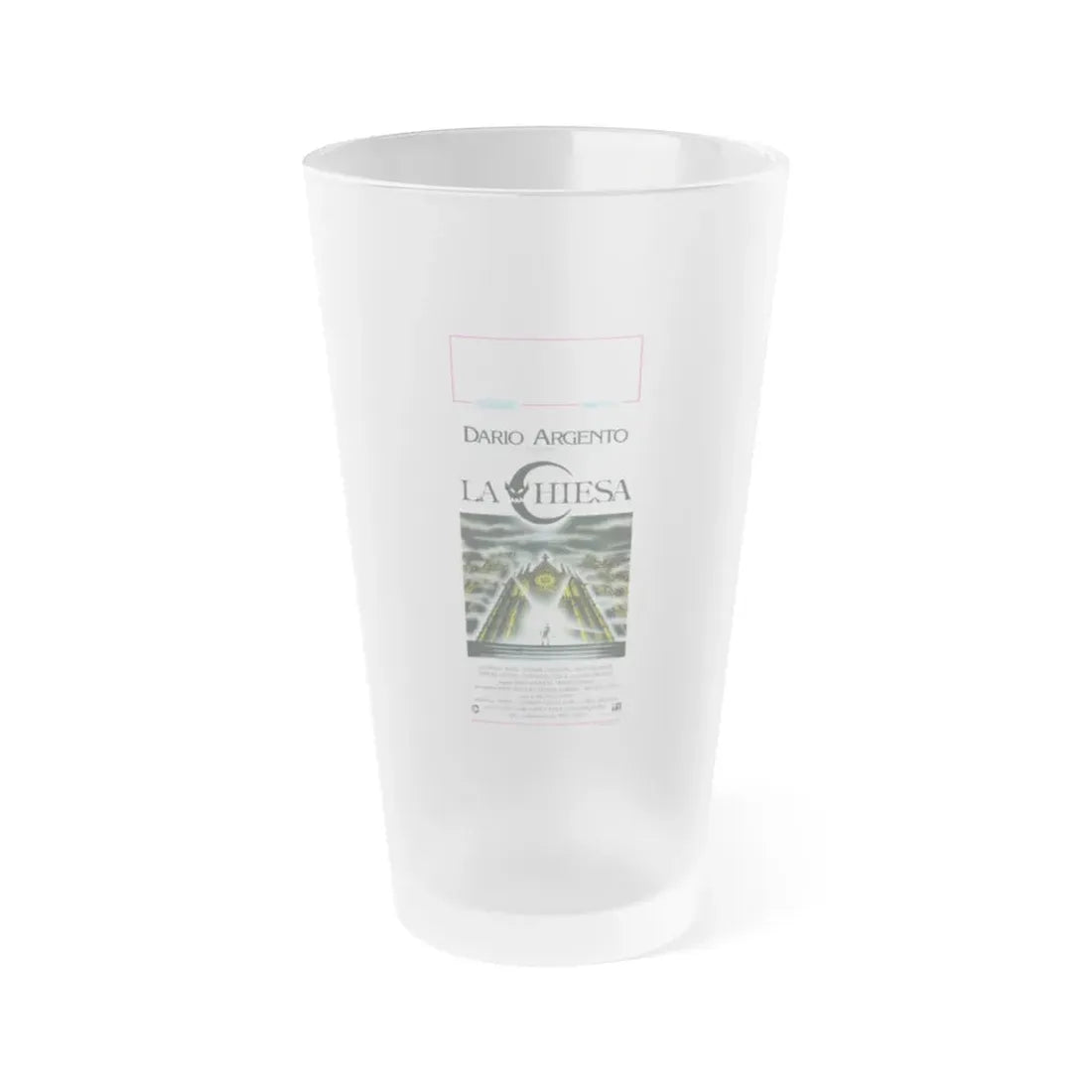 THE CHURCH (ITALIAN) 1989 Movie Poster - Frosted Pint Glass 16oz 16oz Frosted - Go Mug Yourself
