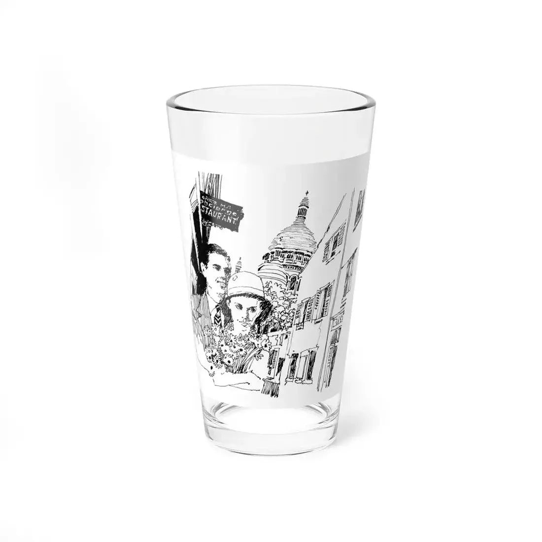 The City Of Light by Jerome Weidman (2), Homes & Gardens, 1966 (Magazine Illustration) Pint Glass 16oz 16oz - Go Mug Yourself