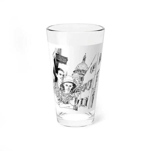 The City Of Light by Jerome Weidman (2), Homes & Gardens, 1966 (Magazine Illustration) Pint Glass 16oz 16oz - Go Mug Yourself