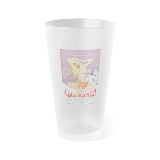 THE CLASS REUNION 1972 Movie Poster - Frosted Pint Glass 16oz Default Title - Go Mug Yourself