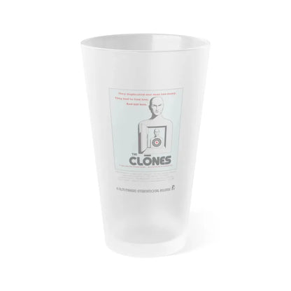 THE CLONES 1973 Movie Poster - Frosted Pint Glass 16oz Default Title - Go Mug Yourself