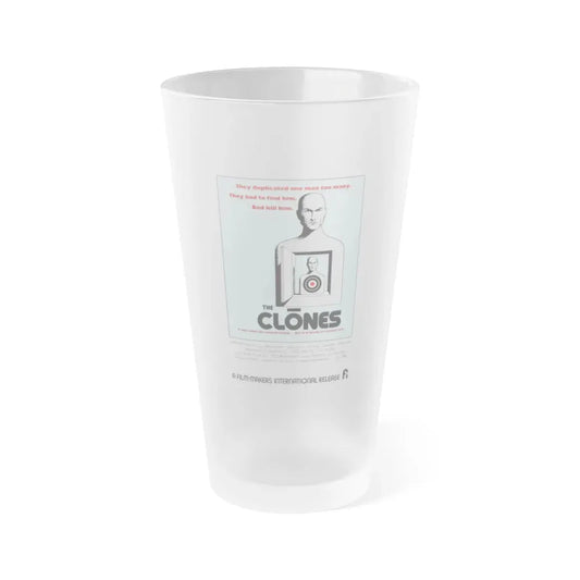 THE CLONES 1973 Movie Poster - Frosted Pint Glass 16oz Default Title - Go Mug Yourself