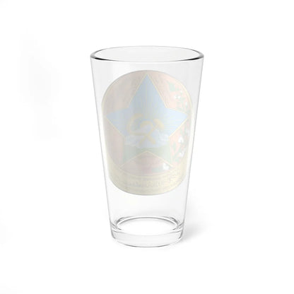 The coat of arms of the Tajik SSR 04.1929-24.02.1931 (Tajikistan) (Coat of Arms) Pint Glass 16oz - Go Mug Yourself