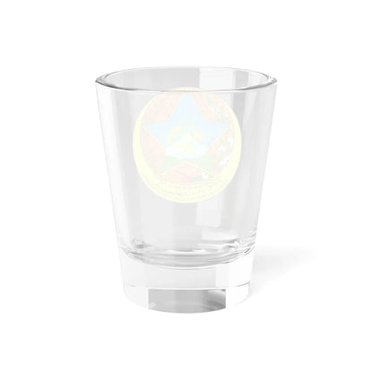 The coat of arms of the Tajik SSR 04.1929-24.02.1931 (Tajikistan) (Coat of Arms) Shot Glass 1.5oz - Go Mug Yourself