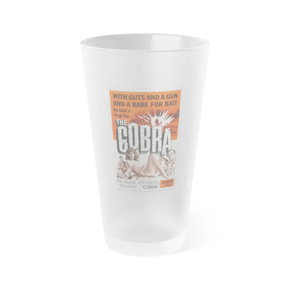 THE COBRA 1986 Movie Poster - Frosted Pint Glass 16oz-Go Mug Yourself