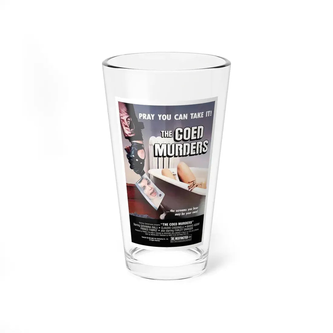 THE COED MURDERS 1974 Movie Poster - Pint Glass 16oz 16oz - Go Mug Yourself