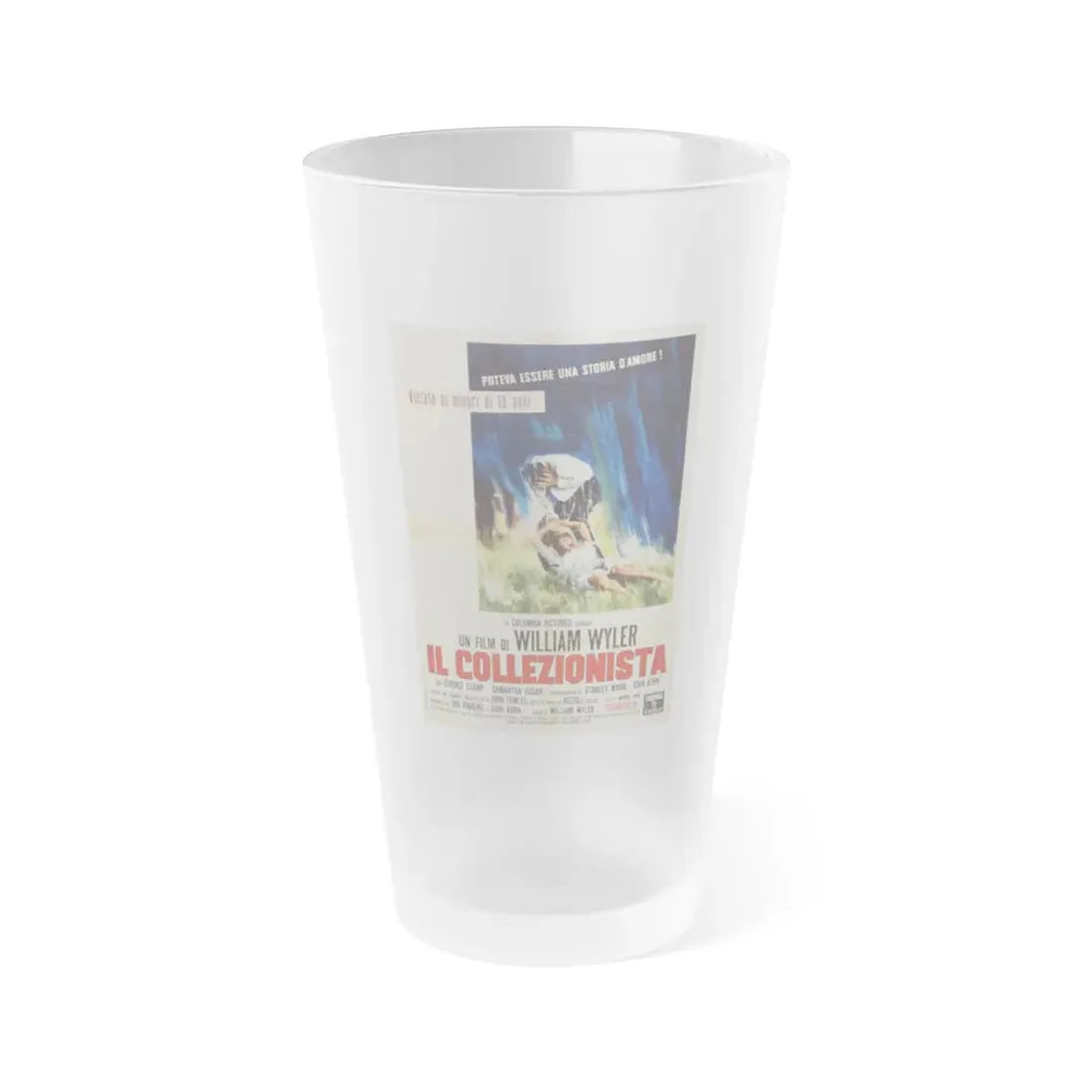 THE COLLECTOR (ITALIAN) 1965 Movie Poster - Frosted Pint Glass 16oz Default Title - Go Mug Yourself