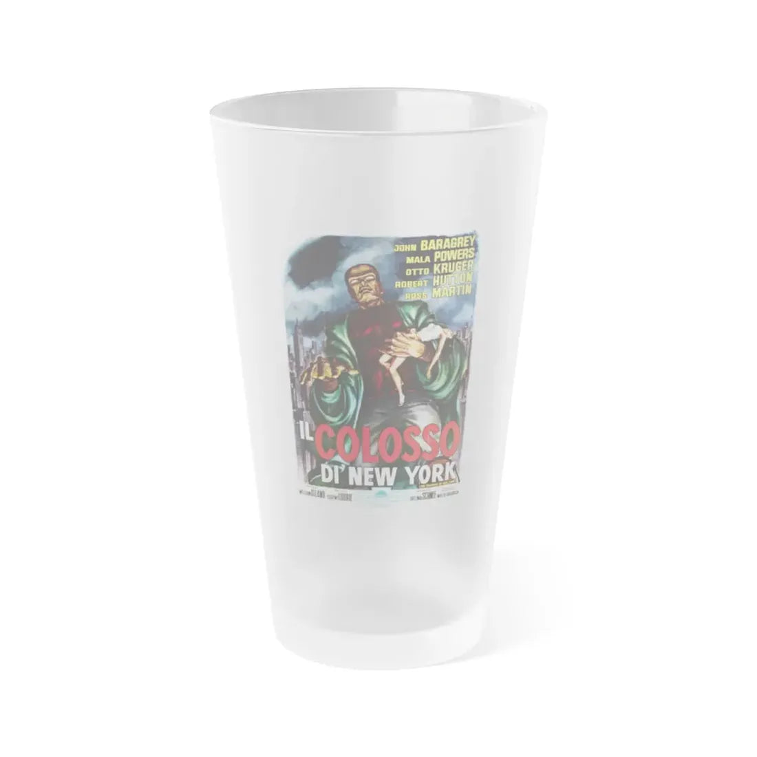 THE COLOSSUS OF NEW YORK (2) 1958 Movie Poster - Frosted Pint Glass 16oz Default Title - Go Mug Yourself