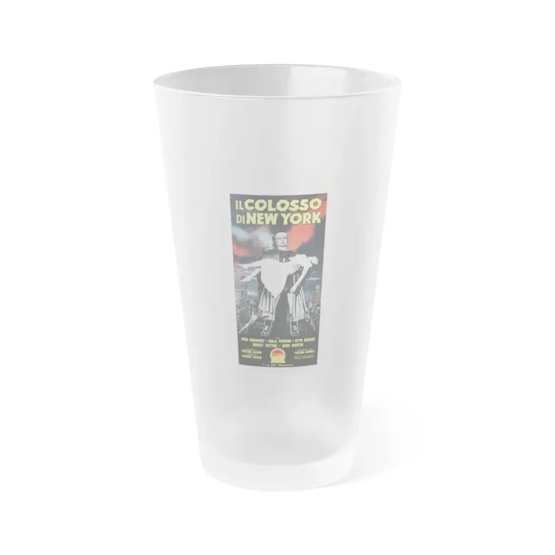THE COLOSSUS OF NEW YORK (ITALIAN) 1958 Movie Poster - Frosted Pint Glass 16oz Default Title - Go Mug Yourself