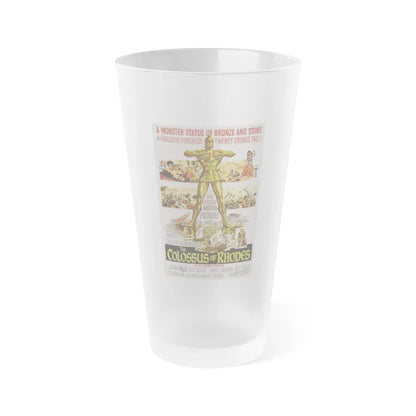 THE COLOSSUS OF RHODES 1961 Movie Poster - Frosted Pint Glass 16oz-Go Mug Yourself