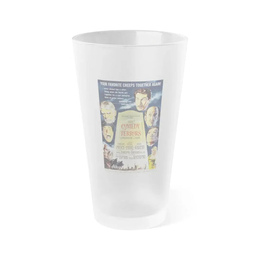 THE COMEDY OF TERRORS 1963 Movie Poster - Frosted Pint Glass 16oz Default Title - Go Mug Yourself