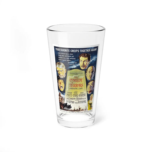 THE COMEDY OF TERRORS 1963 Movie Poster - Pint Glass 16oz-16oz-Go Mug Yourself