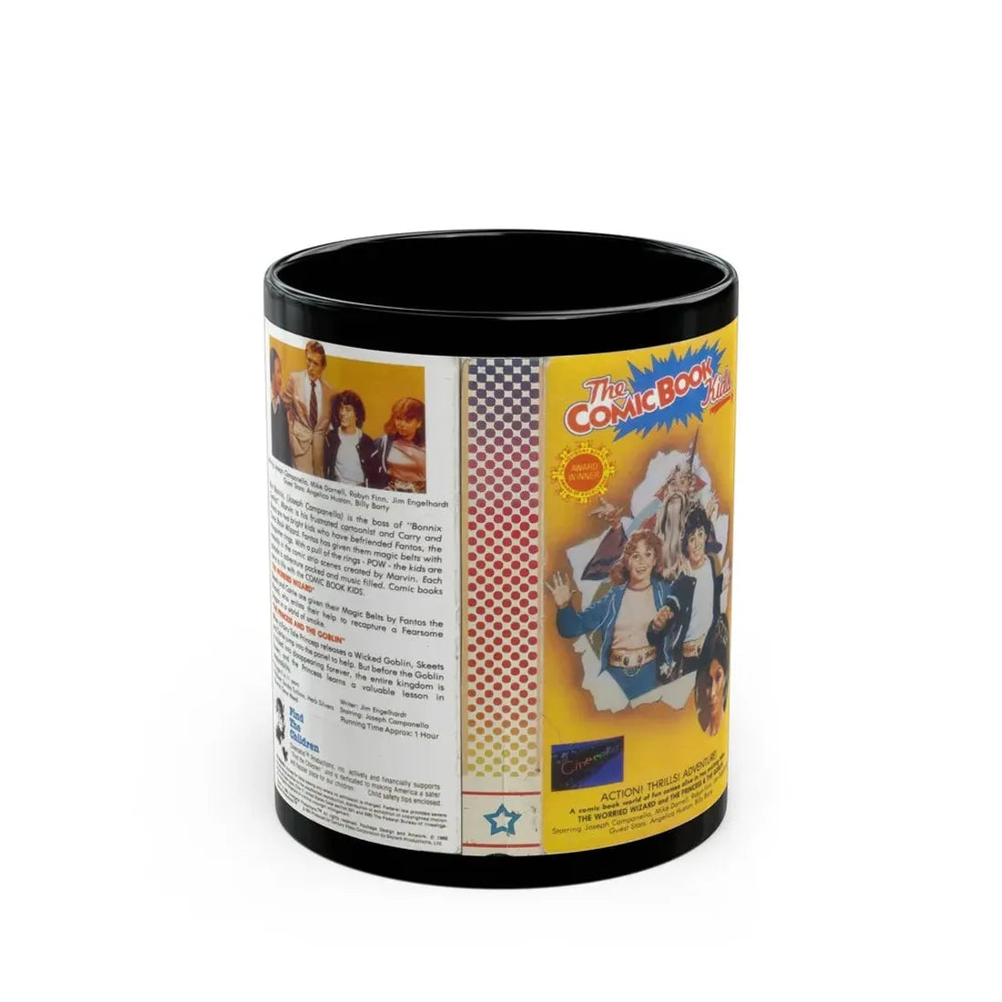 THE COMIC BOOK KIDS VERSION 2 (VHS COVER) - Black Coffee Mug 11oz - Go Mug Yourself