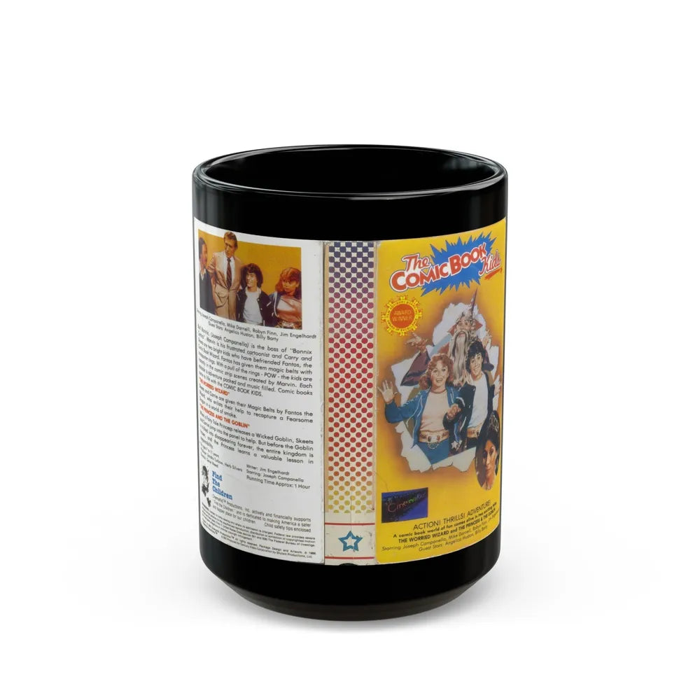 THE COMIC BOOK KIDS VERSION 2 (VHS COVER) - Black Coffee Mug-15oz-Go Mug Yourself