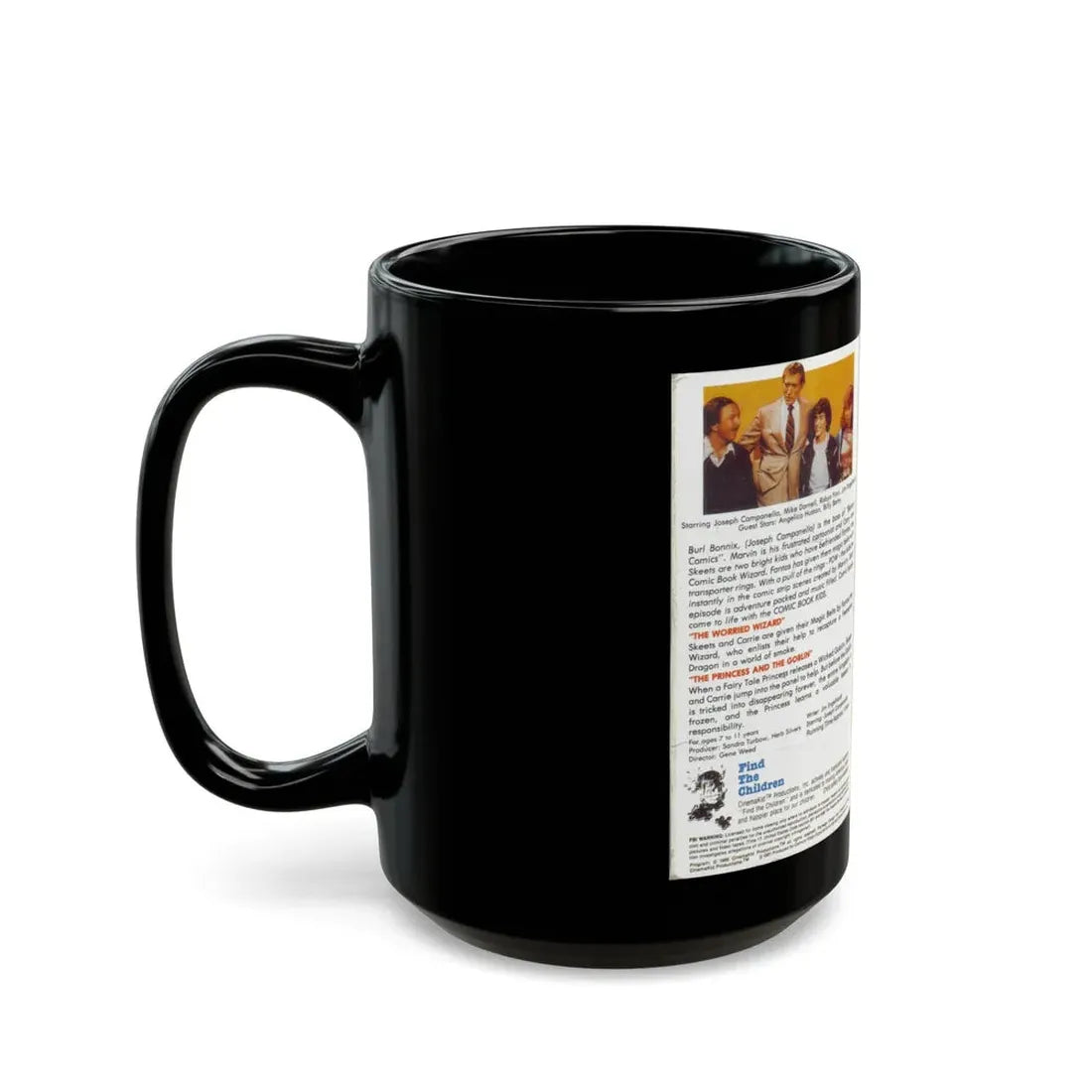 THE COMIC BOOK KIDS VERSION 2 (VHS COVER) - Black Coffee Mug - Go Mug Yourself