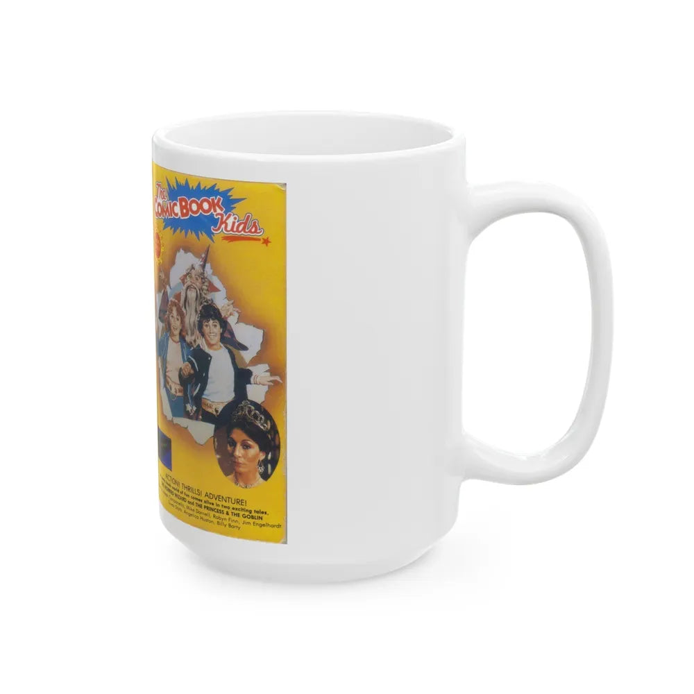 THE COMIC BOOK KIDS VERSION 2 (VHS COVER) - White Coffee Mug-Go Mug Yourself