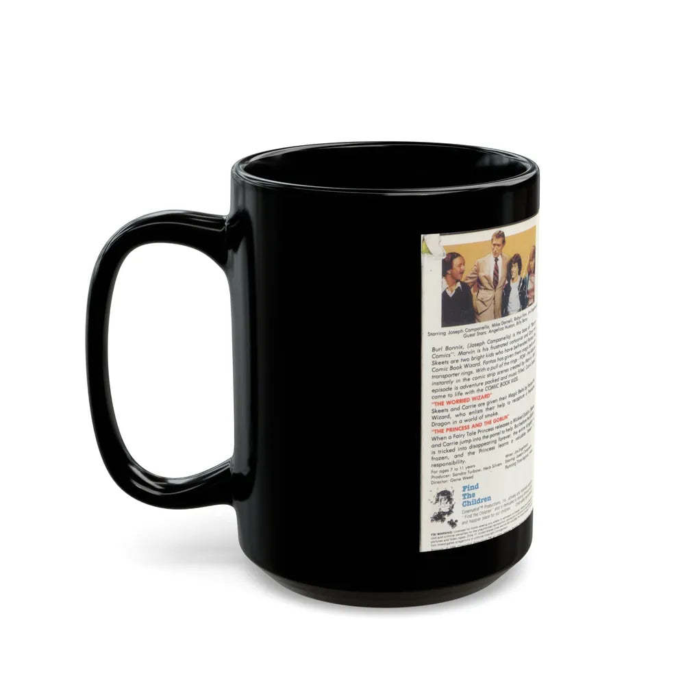 THE COMIC BOOK KIDS (VHS COVER) - Black Coffee Mug-Go Mug Yourself