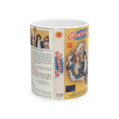 THE COMIC BOOK KIDS (VHS COVER) - White Coffee Mug 11oz - Go Mug Yourself