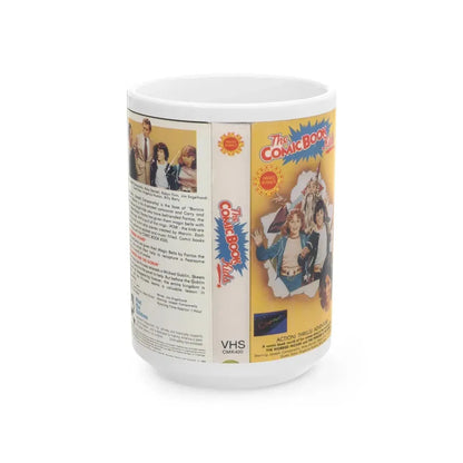 THE COMIC BOOK KIDS (VHS COVER) - White Coffee Mug 15oz - Go Mug Yourself