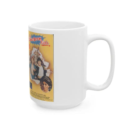 THE COMIC BOOK KIDS (VHS COVER) - White Coffee Mug - Go Mug Yourself