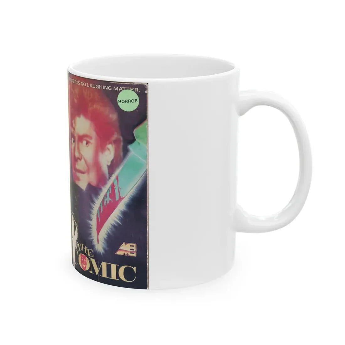 THE COMIC (VHS COVER) - White Coffee Mug - Go Mug Yourself