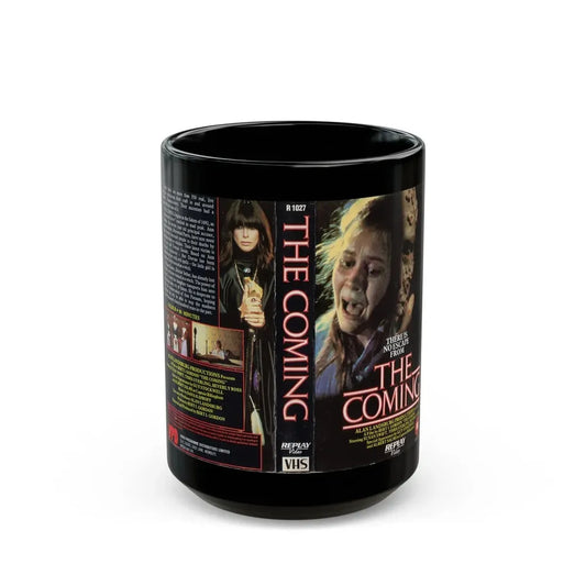 THE COMING (VHS COVER) - Black Coffee Mug 15oz - Go Mug Yourself