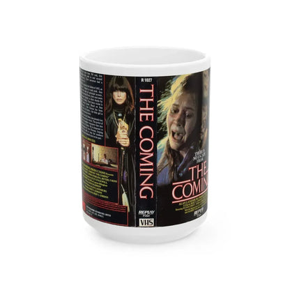 THE COMING (VHS COVER) - White Coffee Mug 15oz - Go Mug Yourself