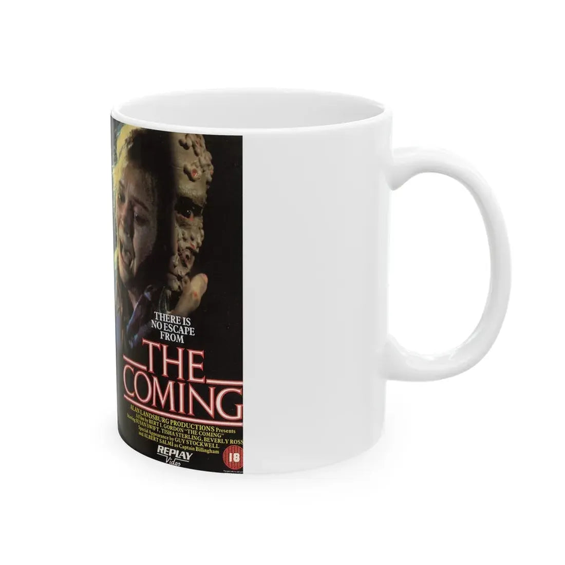 THE COMING (VHS COVER) - White Coffee Mug - Go Mug Yourself