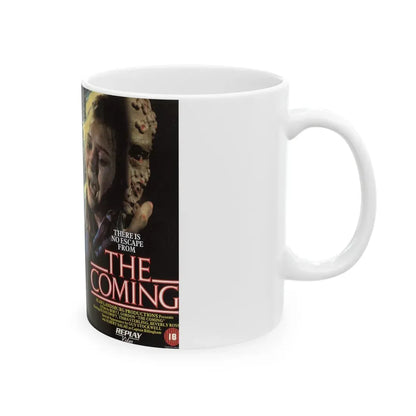 THE COMING (VHS COVER) - White Coffee Mug - Go Mug Yourself