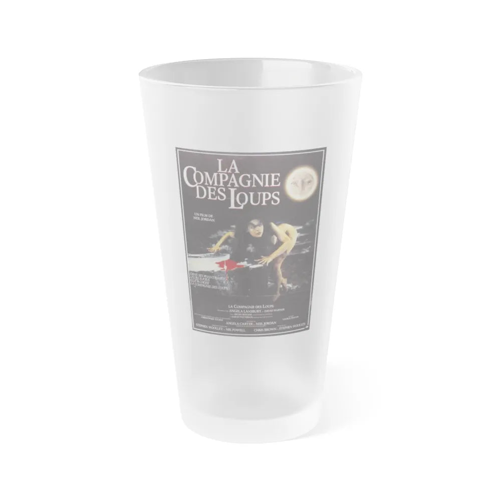 THE COMPANY OF WOLVES (FRENCH) 1984 Movie Poster - Frosted Pint Glass 16oz-16oz-Frosted-Go Mug Yourself