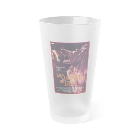 THE COMPANY OF WOLVES (SPANISH) 1984 Movie Poster - Frosted Pint Glass 16oz-16oz-Frosted-Go Mug Yourself