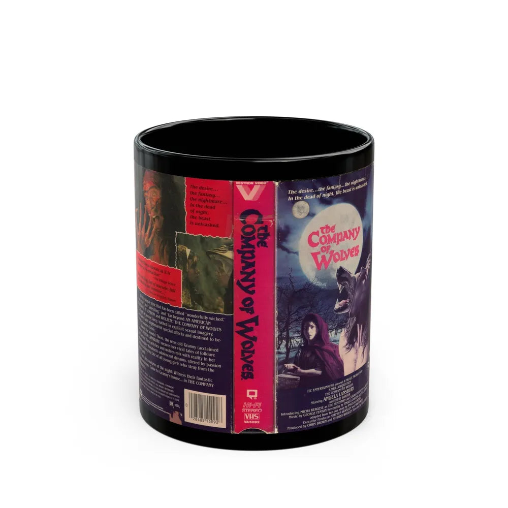 THE COMPANY OF WOLVES (VHS COVER) - Black Coffee Mug-11oz-Go Mug Yourself