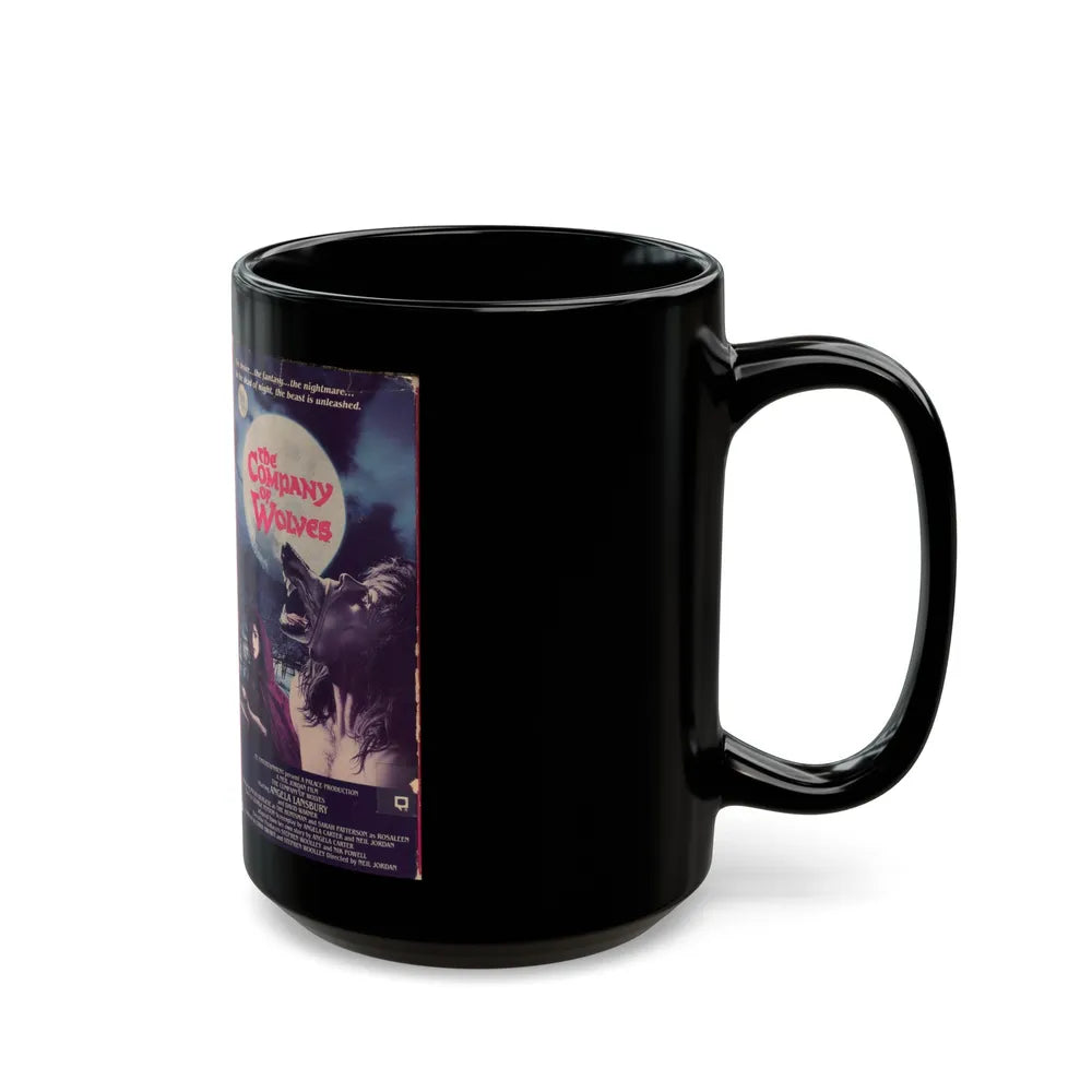 THE COMPANY OF WOLVES (VHS COVER) - Black Coffee Mug-Go Mug Yourself