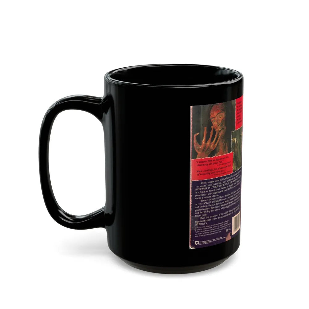 THE COMPANY OF WOLVES (VHS COVER) - Black Coffee Mug-Go Mug Yourself