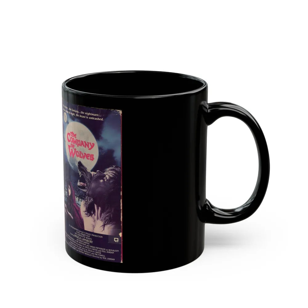 THE COMPANY OF WOLVES (VHS COVER) - Black Coffee Mug-Go Mug Yourself