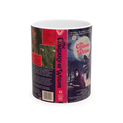 THE COMPANY OF WOLVES (VHS COVER) - White Coffee Mug 11oz - Go Mug Yourself