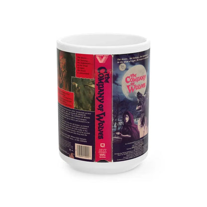 THE COMPANY OF WOLVES (VHS COVER) - White Coffee Mug 15oz - Go Mug Yourself