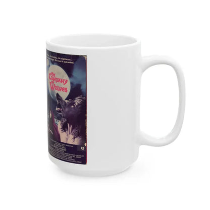 THE COMPANY OF WOLVES (VHS COVER) - White Coffee Mug - Go Mug Yourself