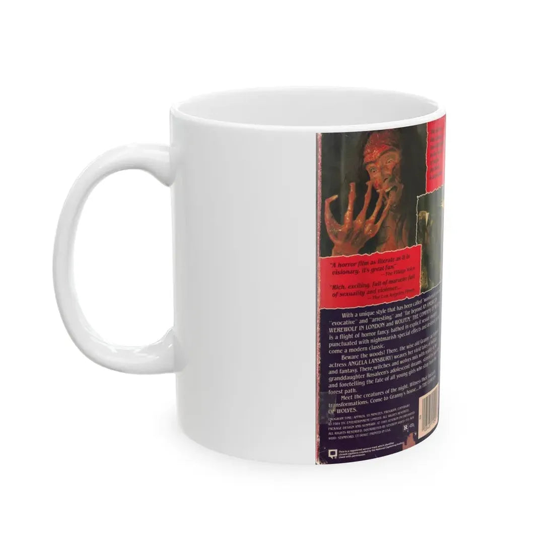 THE COMPANY OF WOLVES (VHS COVER) - White Coffee Mug - Go Mug Yourself