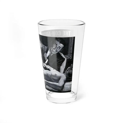 The Con-Artist Cutie With The Million-Dollar Body, Real Men, January 1970 (Magazine Illustration) Pint Glass 16oz - Go Mug Yourself