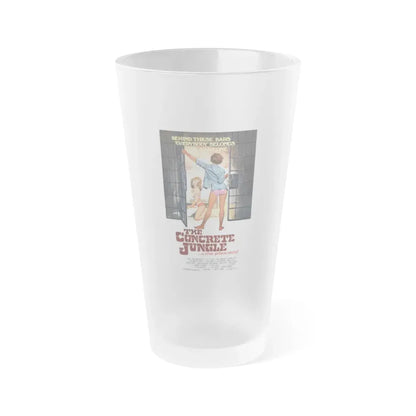 THE CONCRETE JUNGLE 1982 Movie Poster - Frosted Pint Glass 16oz 16oz Frosted - Go Mug Yourself