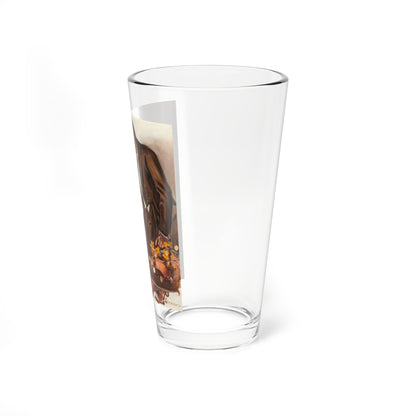 The Confrontation, Cosmopolitan Magazine interior illustration, 1933 (Magazine Illustration) Pint Glass 16oz-Go Mug Yourself