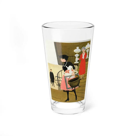 The Conoisseur by Cecily Taylor, Homes And Gardens, 1962 (Magazine Illustration) Pint Glass 16oz 16oz - Go Mug Yourself