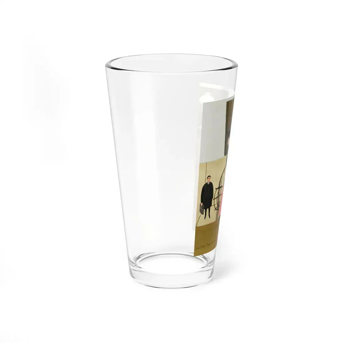 The Conoisseur by Cecily Taylor, Homes And Gardens, 1962 (Magazine Illustration) Pint Glass 16oz - Go Mug Yourself