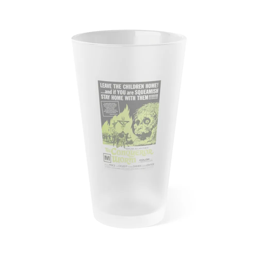 THE CONQUEROR WORM (WITCHFINDER GENERAL) 1968 Movie Poster - Frosted Pint Glass 16oz-16oz-Frosted-Go Mug Yourself