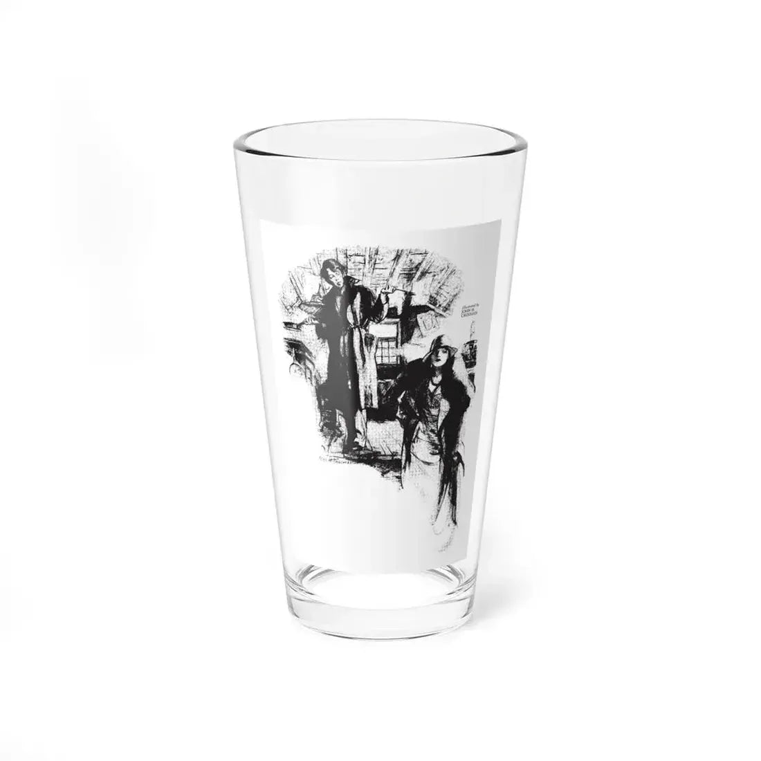 The Conventional Young Man, Collier's, January 14, 1928 (Magazine Illustration) Pint Glass 16oz 16oz - Go Mug Yourself