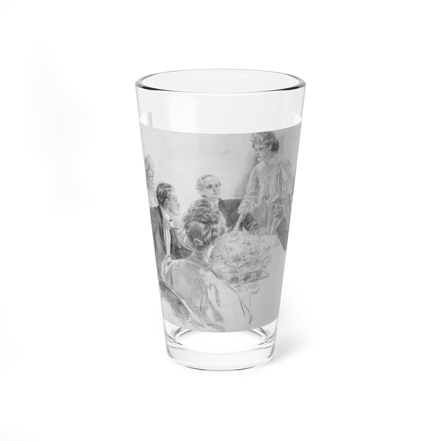 The Conversation, 1905 (Magazine Illustration) Pint Glass 16oz-16oz-Go Mug Yourself