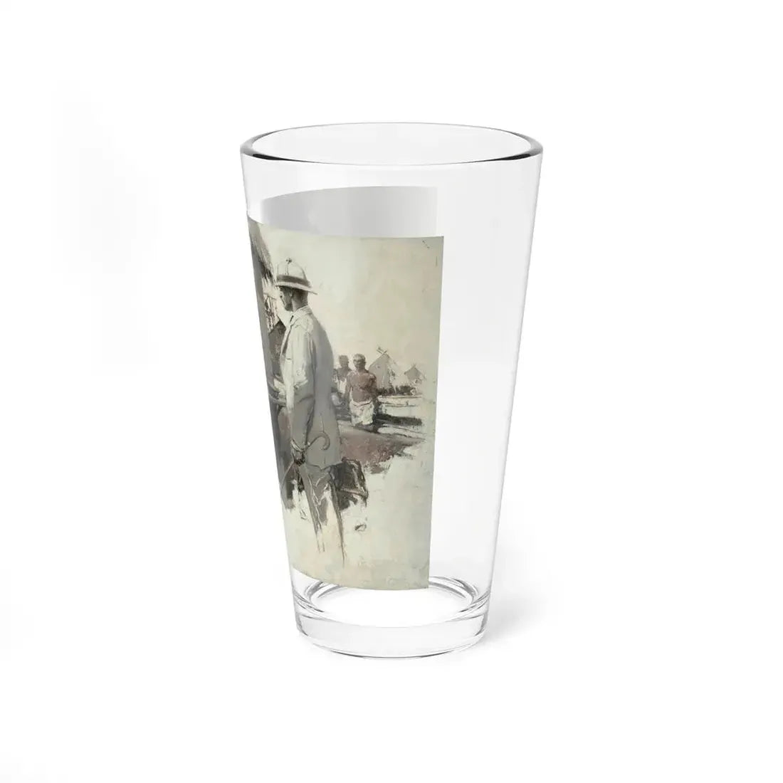 The Conversation, story illustration (Magazine Illustration) Pint Glass 16oz - Go Mug Yourself