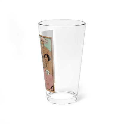 The Conversation_1 (Magazine Illustration) Pint Glass 16oz-Go Mug Yourself